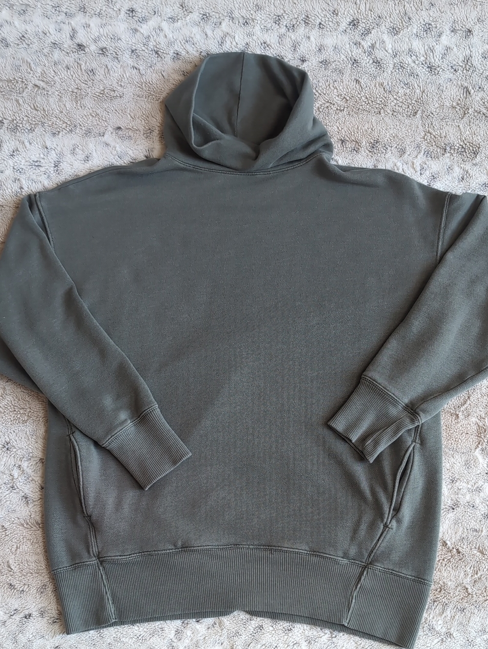 aerie Green Cowl Turtleneck Pocket Front Sweatshirt